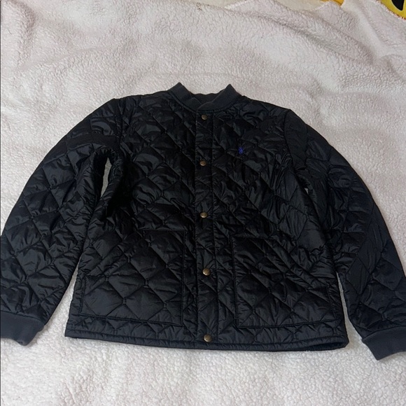 Polo by Ralph Lauren Black and Gold Puffer Jacket - Picture 1 of 8